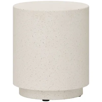 HOMCOM Masă laterală cu aspect beton 37 cm x 37 cm x 43 cm Pulbere anorganică de minereu Gri | Aosom Romania