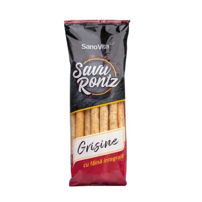 Grisine Simple din Faina Integrala de Grau, Sanovita, 50 g