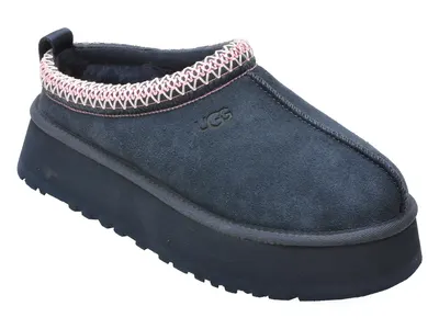 Papuci UGG bleumarin, TAZZ II, din piele intoarsa