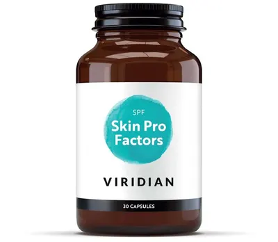 SPF Skin Pro Factors antioxidant pentru piele, 30 capsule, Viridian