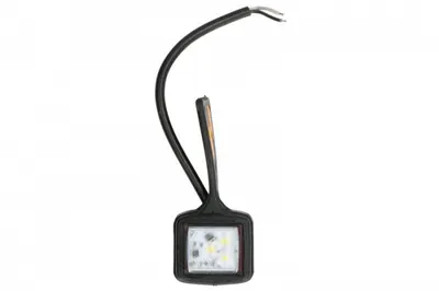 Lumina clarificare stanga, forma: dreptunghiular, rosu alb, LED, in relief, lungime cablu 200mm, cu cuier, 12 24V