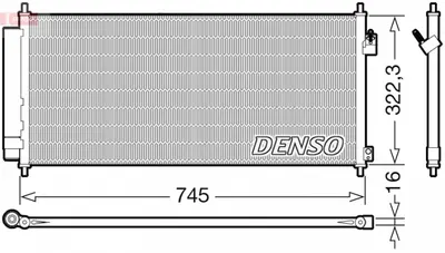 Radiator AC condensator cu uscator potrivit HONDA JAZZ III 1.2 1.3 1.3H 07.08