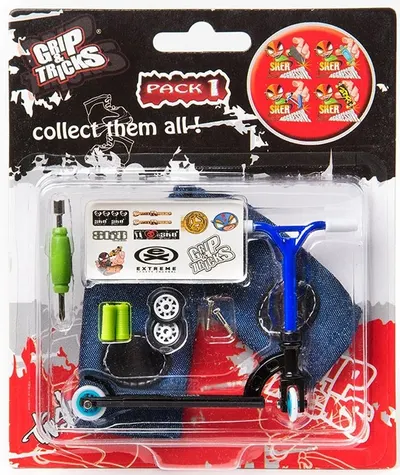 Jucarie pentru degete Grip&Trick - Trotineta, neagra