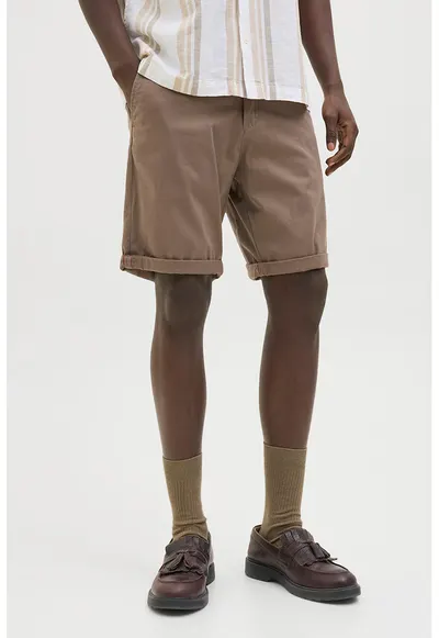 Bermude chino regular fit Bowie - Maro camel