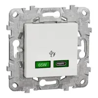 Noua Unica, Incarcator USB C 65W 2 module, alb