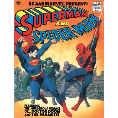 DC Marvel Superman Spider-Man Treasury 28 Facsimile Cvr A