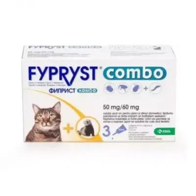 Antiparazitar extern pentru pisici dihori Fypryst Combo x 3 pipete