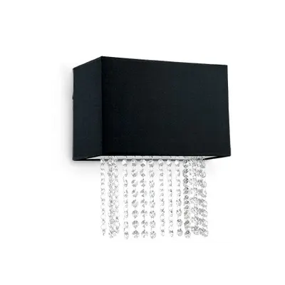 Aplica Phoenix, 2 becuri, dulie E14, L:300 mm, H:350 mm, Negru