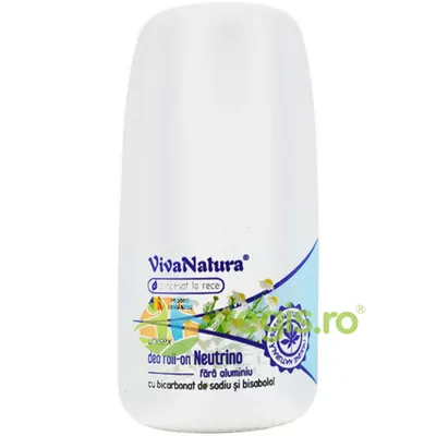 Deodorant Natural Roll-on Neutrino cu Bicarbonat de Sodiu si Bisabolol 50ml