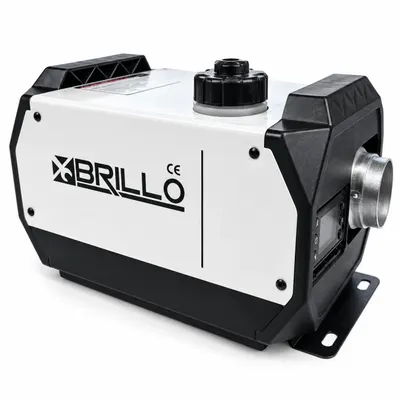 Sirocou portabil ,incalzitor stationar diesel Brillo 8001, 8kW, 12V/24V/220V, display LCD, telecomanda, Brillo 8001