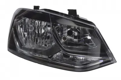 Far fata Dreapta (H7 H7 W5W WY21W, electric, cu motor, culoare insert: negru) potrivit VW POLO, POLO V