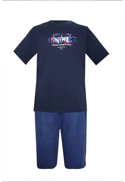 Pijama barbati PBV41 - Albastru inchis