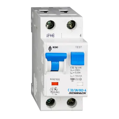 Intreruptor automat+diferential, C32/30mA, 10kA, tip A, 1P+N