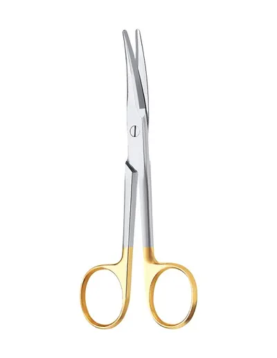 Foarfeca disectie Mayo, curba, insertii Tungsten, varf bont/bont, 140 mm B Braun