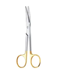Foarfeca disectie Mayo, curba, insertii Tungsten, varf bont/bont, 140 mm B Braun
