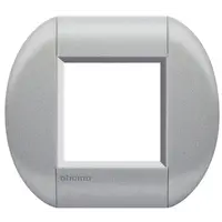 Placa ornament ,2 module, gri cordoba, living light, BTICINO