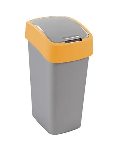 CURVER Cos de gunoi "FLIP BIN" 9 L argintiu / portocaliu