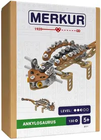 Constructor de metal Merkur - Ankylosaurus, 130 piese