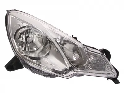 Far dreapta (H1 H7, reglaj electric, cu motoras, fundal cromat) CITROEN C3, DS3 2009-2014
