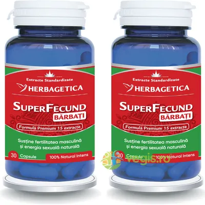 Pachet Super Fecund Barbati 30cps+30cps (50% reducere la al doilea produs)