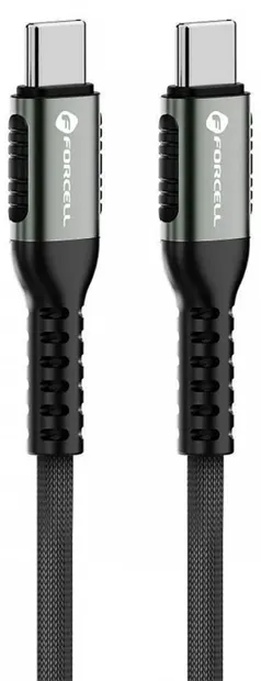 Cablu Forcell - F-Energy C263, USB-C/USB-C, 240W, 1.2 m, negru