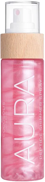 Cocosolis Spray natural strălucitor pentru față, corp și păr Aura Pink, 100 ml