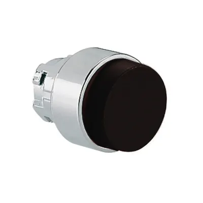 Push-Push Button Actuator, Ø22mm 8lm Metal Series, Extended, Black