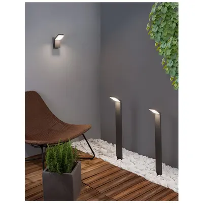 Pitic PARK Aluminiu Inchis Gray Acrylic Diffuser, IC Driver Included LED 6 Wat 350Lm 3000K 220-240 Volt 50Hz Beam 120 degrees -IP54-