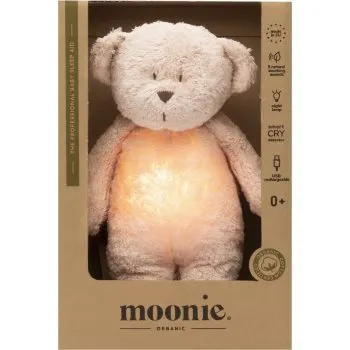 Moonie Bear 2.0 Organic Rose jucărie de adormit cu melodie