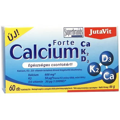 Calciu Forte + Vitamina K2 + Vitamina D3 60cps