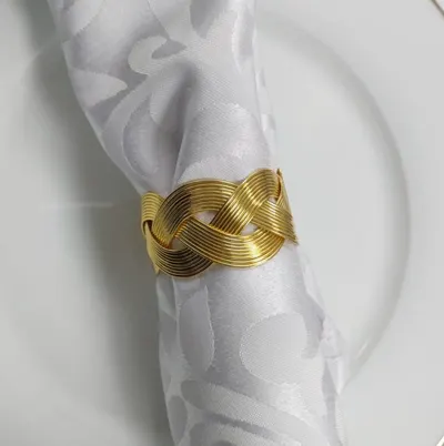 Inele de șervețel Morello - Infinity Gold, 6 buc.