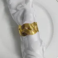 Inele de șervețel Morello - Infinity Gold, 6 buc.