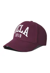 Sapca unisex cu logo brodat Ballard - Visiniu/Alb optic