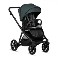 Carucior 2 in 1 Tutis Mio 3+ Pacific Green 240 din piele, sezut reversibil, amortizoare duble, maner reglabil, accesorii incluse