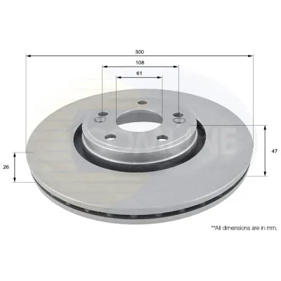 Disc frana COMLINE ADC1537V