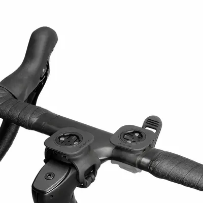 Suport computer GPS bicicletă silicon prindere rapidă - Negru