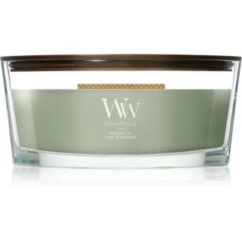 Woodwick Verdant Fig lumânare parfumată cu fitil din lemn