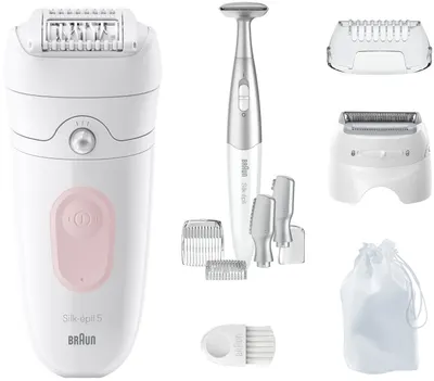 Epilator Braun - SE 5-230, 2 viteze, alb