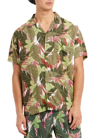 Camasa cu maneca scurta barbati - Viscoza - Multicolor - Multicolor