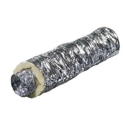 Tub flexibil izolat, diam 100mm, lungime 7.6 M