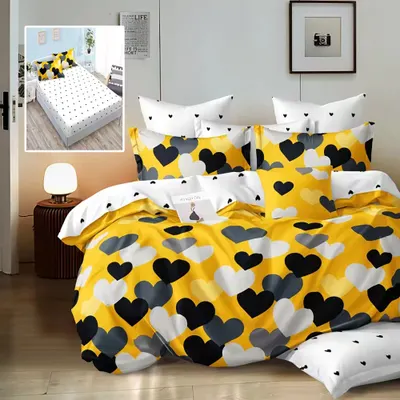 Lenjerie finet 6 piese cu husa - 160x200 si 180x200 (hf6p195)