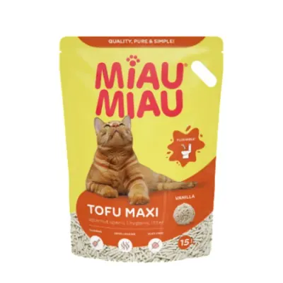 Asternut Pisici MIAU MIAU Tofu Maxi 15L 15l