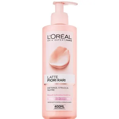 Demachiant lapte, L'Oreal, Fiori Rari, ten uscat, 400 mL