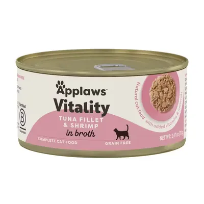 Applaws Tuna Fillet with Prawn, conserva, 70 g
