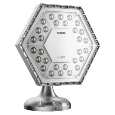 Corp de iluminat supendat pentru hala ESALITE PL - 16K - 60° OPTIC - DALI - 4000 K (CRI 80) - IP66 - CLASS I - RAL 9006 GREY
