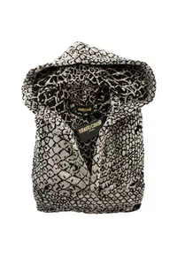 Halat de baie unisex Pitone Cappuccio din bumbac S/M