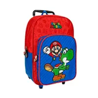 Ghiozdan troller, Perletti, model Super Mario, 36 cm, colecția Super Mario