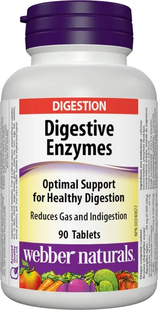 Digestive Enzymes, 90 tablete, Webber Naturals