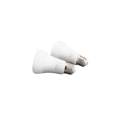 Set 2 Becuri Philips HUE Albe A60 9W 806lm 2700K E27