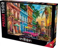 Puzzle Anatolian din 1500 piese - Apus de soare la Havana